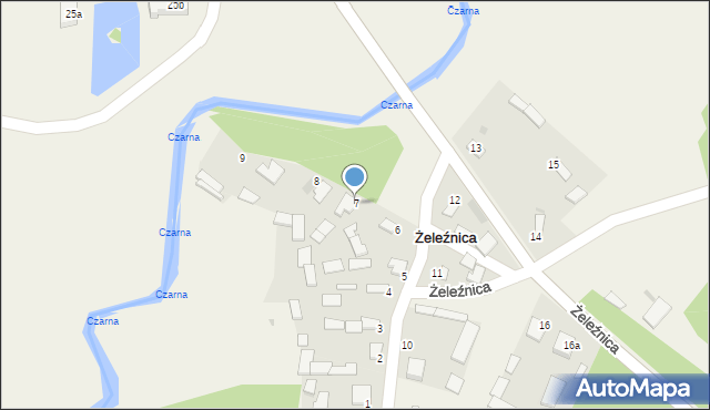 Żeleźnica, Żeleźnica, 7, mapa Żeleźnica