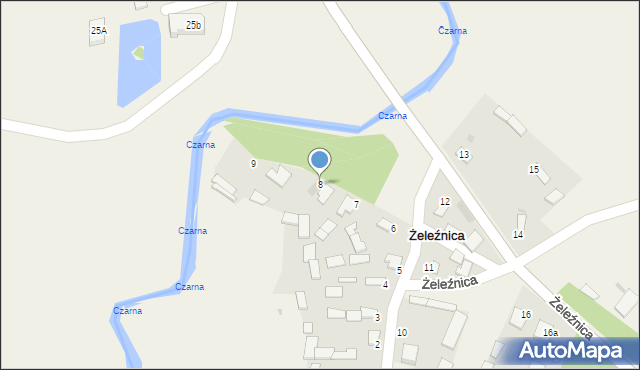 Żeleźnica, Żeleźnica, 8, mapa Żeleźnica