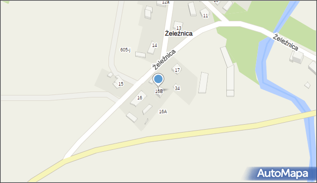 Żeleźnica, Żeleźnica, 16B, mapa Żeleźnica