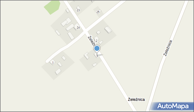 Żeleźnica, Żeleźnica, 3, mapa Żeleźnica