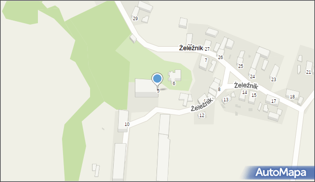 Żeleźnik, Żeleźnik, 5, mapa Żeleźnik