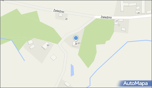 Żeleźno, Żeleźno, 29, mapa Żeleźno