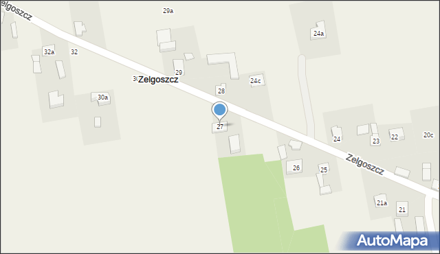 Zelgoszcz, Zelgoszcz, 27, mapa Zelgoszcz