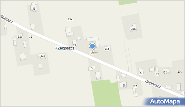 Zelgoszcz, Zelgoszcz, 28, mapa Zelgoszcz