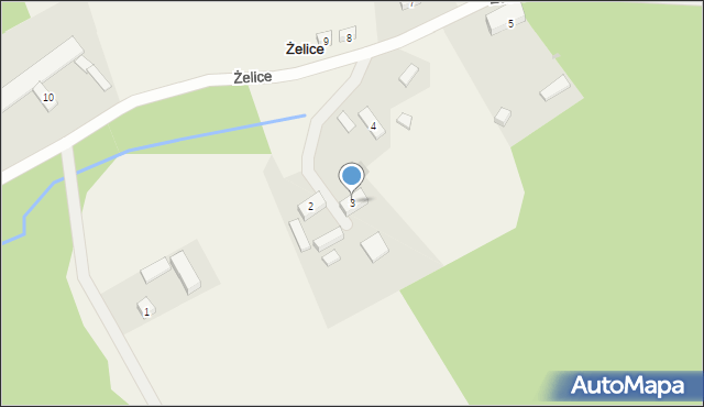 Żelice, Żelice, 3, mapa Żelice