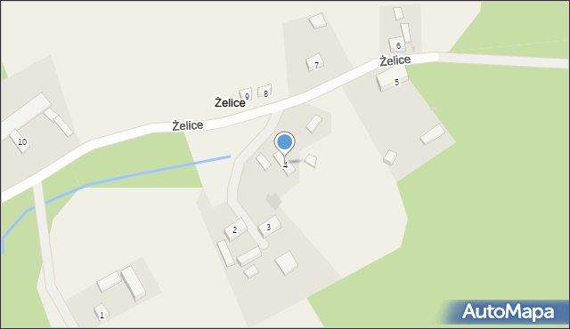 Żelice, Żelice, 4, mapa Żelice