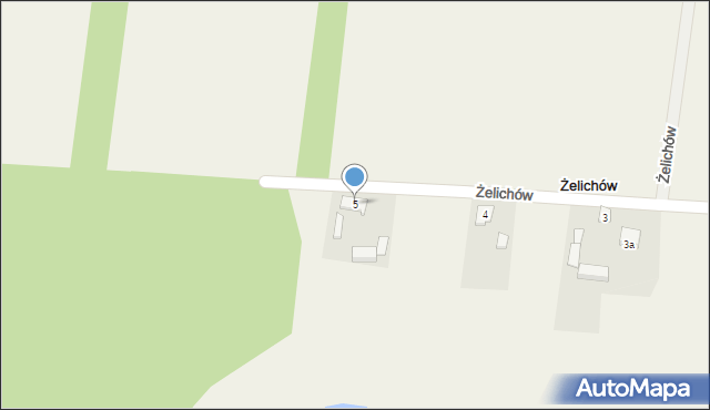 Żelichów, Żelichów, 5, mapa Żelichów