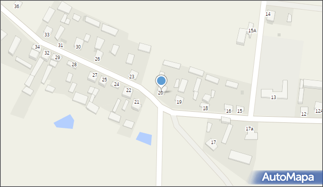 Żelisławice, Żelisławice, 20, mapa Żelisławice