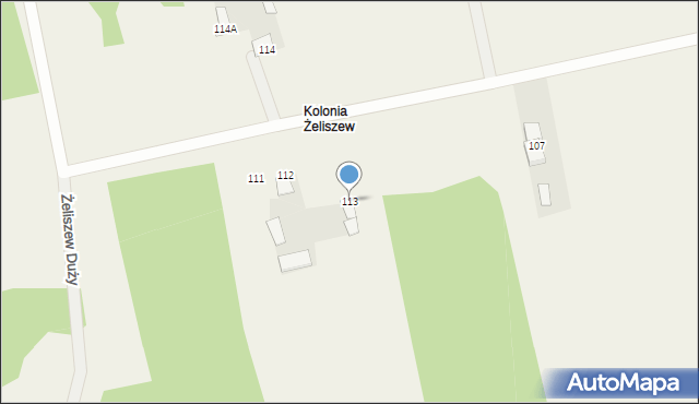 Żeliszew Duży, Żeliszew Duży, 113, mapa Żeliszew Duży