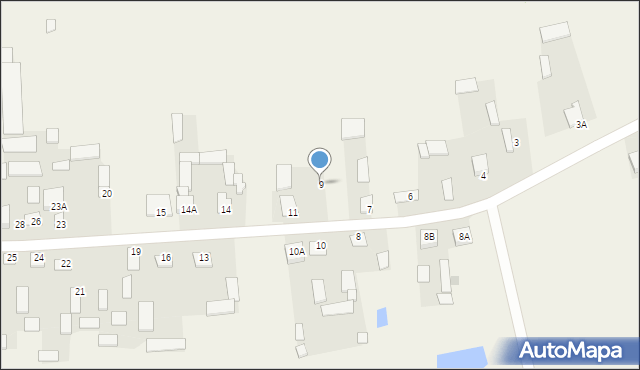 Żeliszew Duży, Żeliszew Duży, 9, mapa Żeliszew Duży