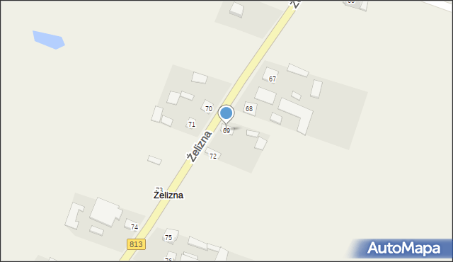 Żelizna, Żelizna, 69, mapa Żelizna