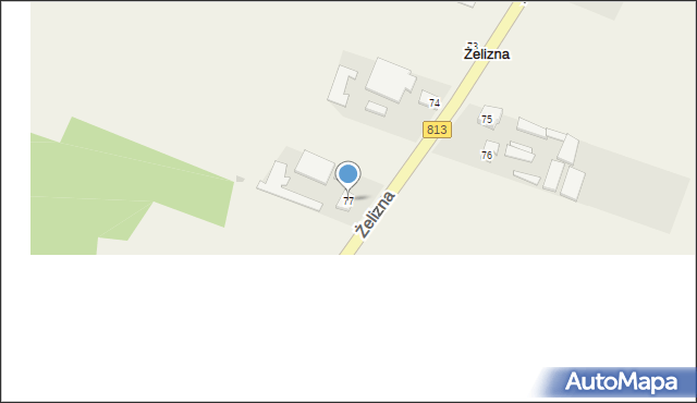 Żelizna, Żelizna, 77, mapa Żelizna