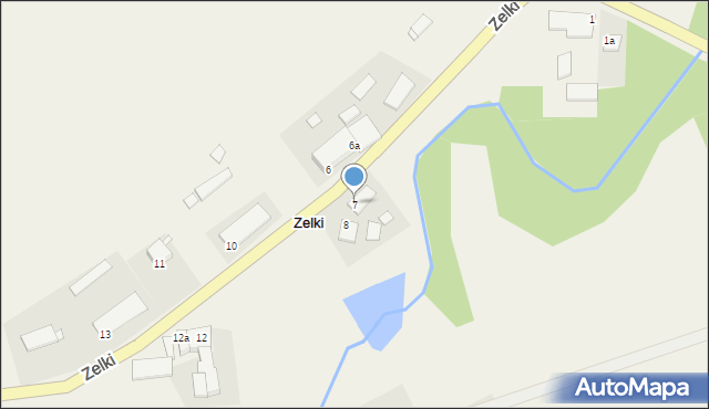 Zelki, Zelki, 7, mapa Zelki