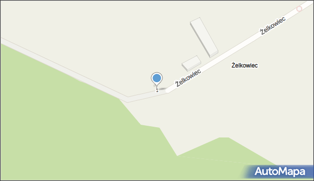 Żelkowiec, Żelkowiec, 1, mapa Żelkowiec