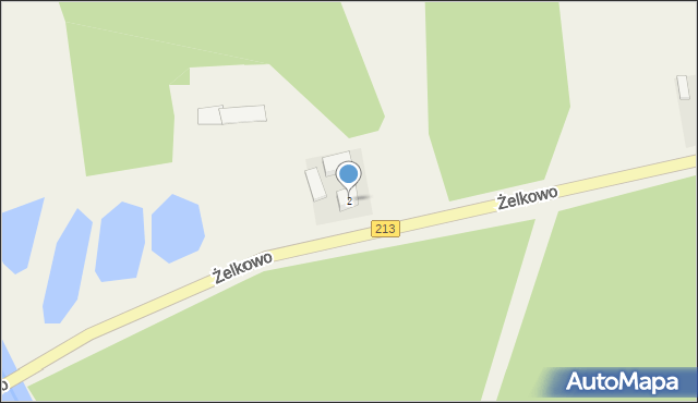 Żelkowo, Żelkowo, 2, mapa Żelkowo