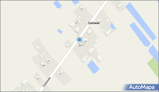 Zelówek, Zelówek, 18, mapa Zelówek