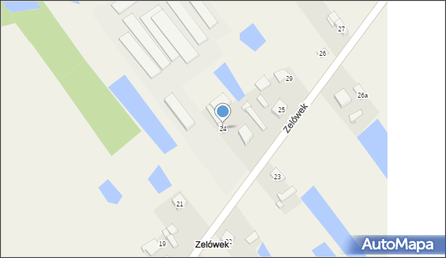 Zelówek, Zelówek, 24, mapa Zelówek