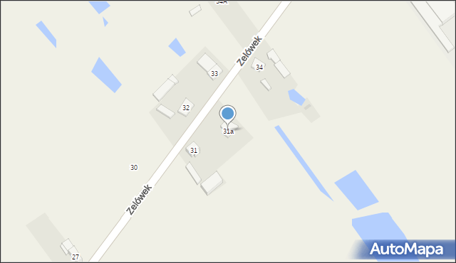 Zelówek, Zelówek, 31a, mapa Zelówek