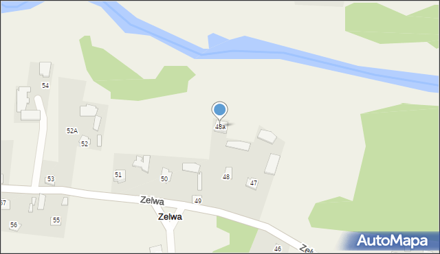 Zelwa, Zelwa, 48a, mapa Zelwa