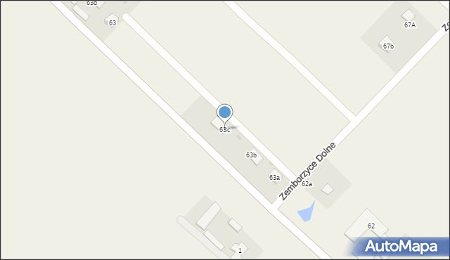 Zemborzyce Dolne, Zemborzyce Dolne, 63c, mapa Zemborzyce Dolne