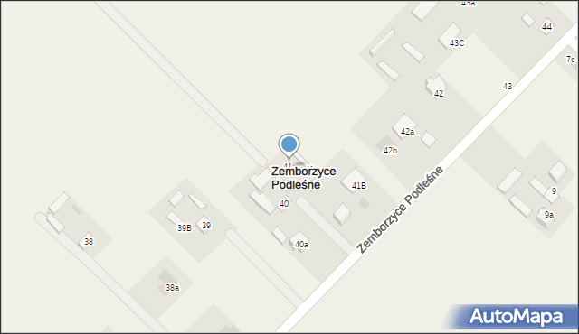 Zemborzyce Podleśne, Zemborzyce Podleśne, 41a, mapa Zemborzyce Podleśne