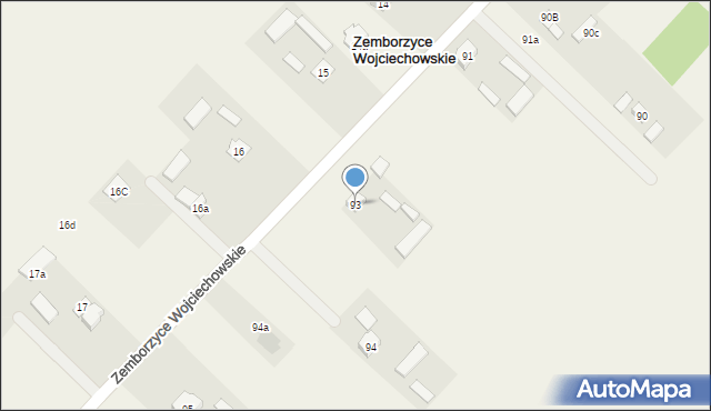 Zemborzyce Wojciechowskie, Zemborzyce Wojciechowskie, 93, mapa Zemborzyce Wojciechowskie