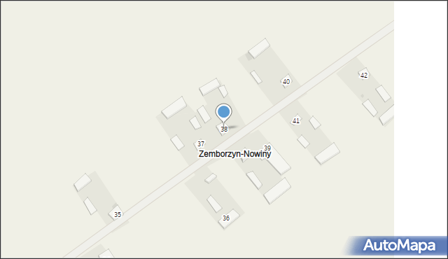 Zemborzyn Drugi, Zemborzyn Drugi, 38, mapa Zemborzyn Drugi