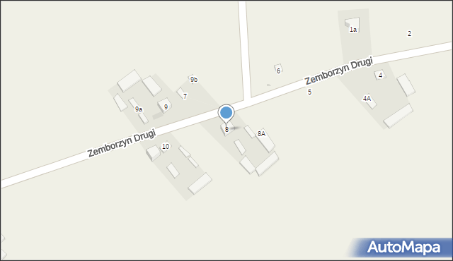 Zemborzyn Drugi, Zemborzyn Drugi, 8, mapa Zemborzyn Drugi