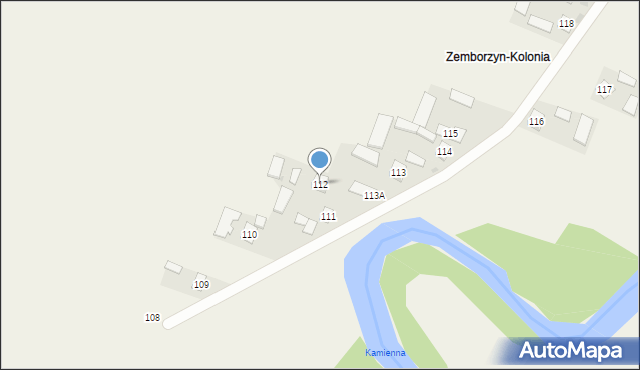 Zemborzyn Pierwszy, Zemborzyn Pierwszy, 112, mapa Zemborzyn Pierwszy