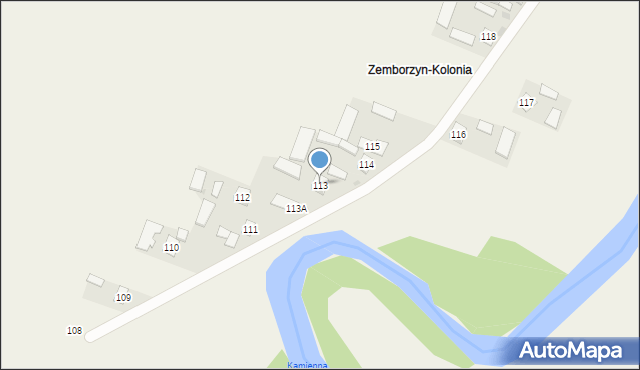 Zemborzyn Pierwszy, Zemborzyn Pierwszy, 113, mapa Zemborzyn Pierwszy