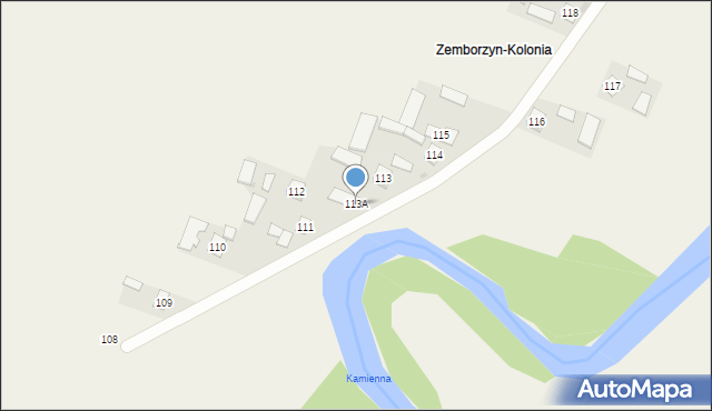 Zemborzyn Pierwszy, Zemborzyn Pierwszy, 113A, mapa Zemborzyn Pierwszy