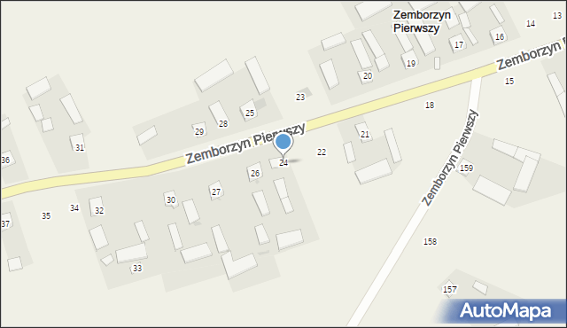 Zemborzyn Pierwszy, Zemborzyn Pierwszy, 24, mapa Zemborzyn Pierwszy