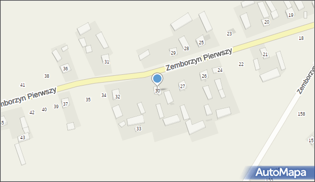 Zemborzyn Pierwszy, Zemborzyn Pierwszy, 30, mapa Zemborzyn Pierwszy