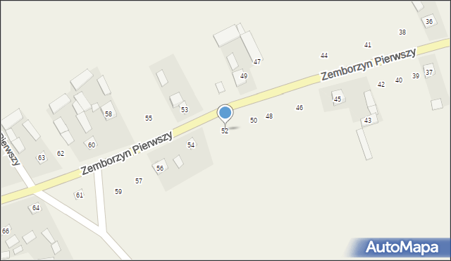 Zemborzyn Pierwszy, Zemborzyn Pierwszy, 52, mapa Zemborzyn Pierwszy