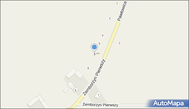 Zemborzyn Pierwszy, Zemborzyn Pierwszy, 6, mapa Zemborzyn Pierwszy