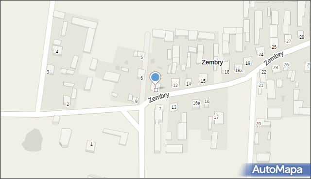 Zembry, Zembry, 11, mapa Zembry