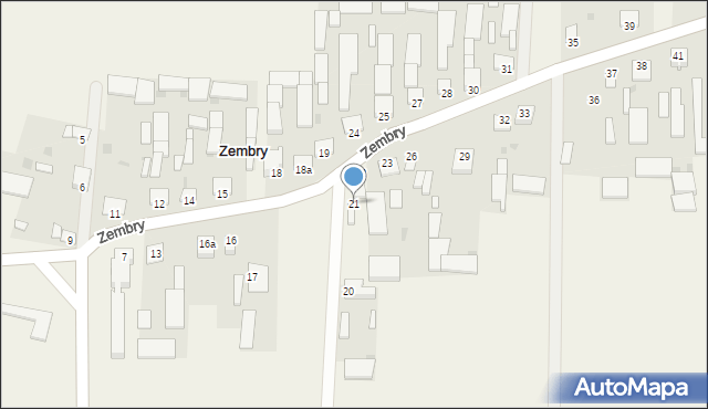 Zembry, Zembry, 21, mapa Zembry