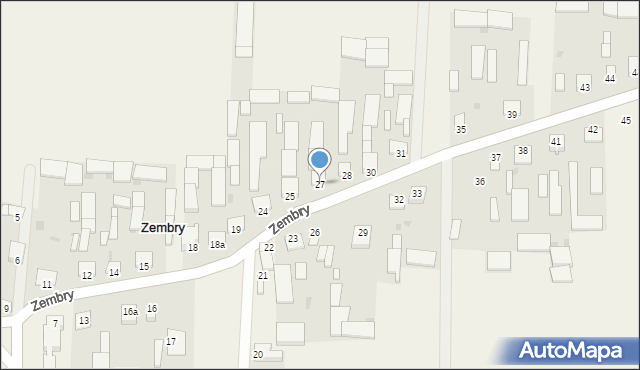 Zembry, Zembry, 27, mapa Zembry