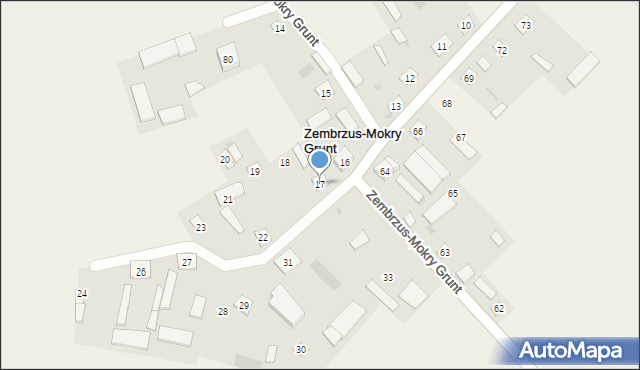 Zembrzus-Mokry Grunt, Zembrzus-Mokry Grunt, 17, mapa Zembrzus-Mokry Grunt