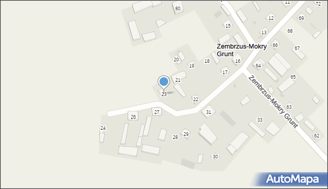 Zembrzus-Mokry Grunt, Zembrzus-Mokry Grunt, 23, mapa Zembrzus-Mokry Grunt