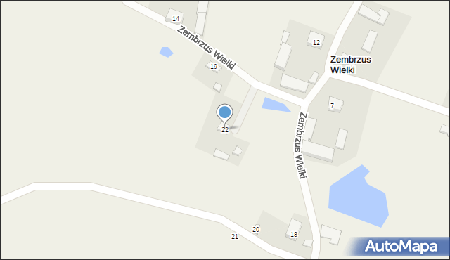 Zembrzus Wielki, Zembrzus Wielki, 22, mapa Zembrzus Wielki