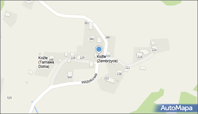 Zembrzyce, Zembrzyce, 223, mapa Zembrzyce