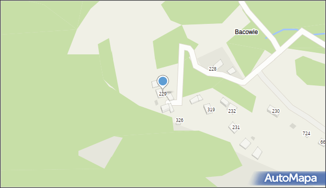 Zembrzyce, Zembrzyce, 229, mapa Zembrzyce