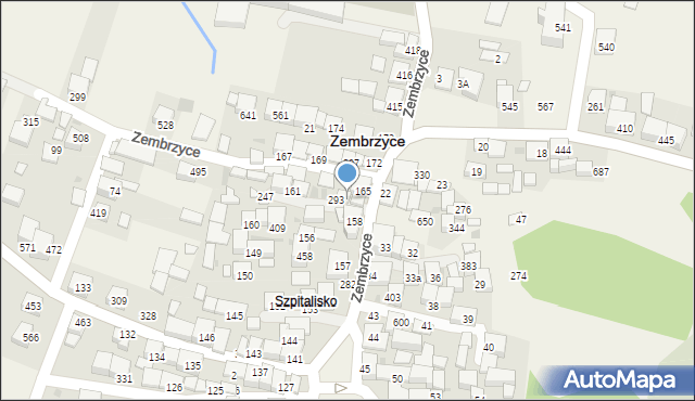 Zembrzyce, Zembrzyce, 28, mapa Zembrzyce