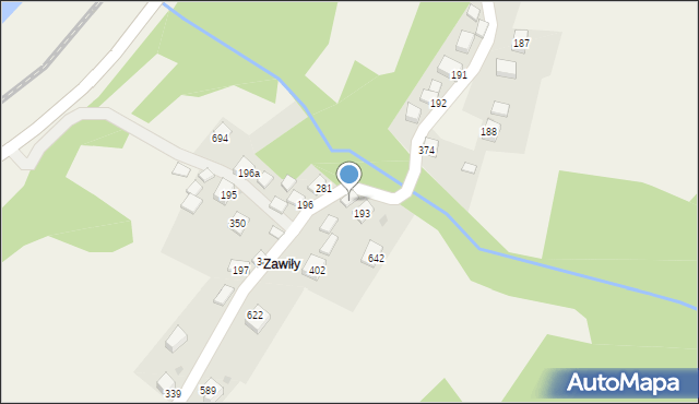 Zembrzyce, Zembrzyce, 308, mapa Zembrzyce