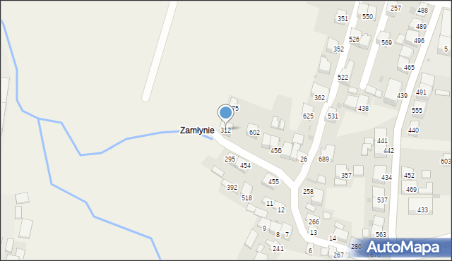 Zembrzyce, Zembrzyce, 312, mapa Zembrzyce