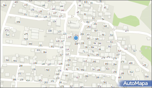 Zembrzyce, Zembrzyce, 329, mapa Zembrzyce