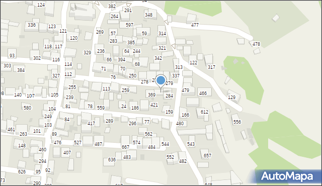 Zembrzyce, Zembrzyce, 363, mapa Zembrzyce