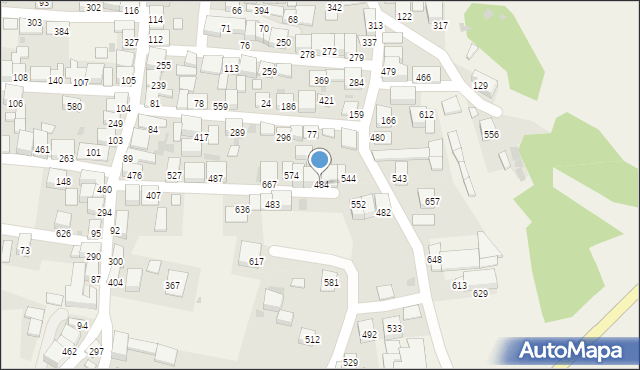 Zembrzyce, Zembrzyce, 484, mapa Zembrzyce