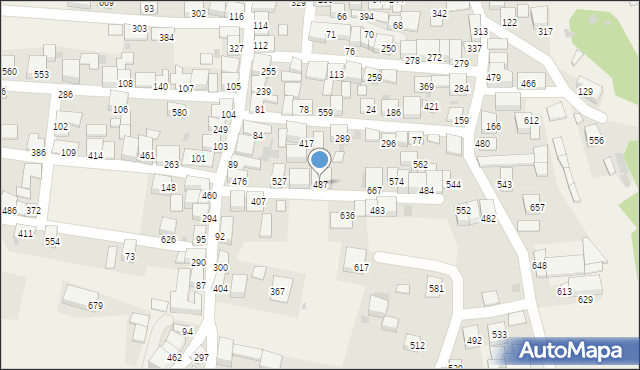 Zembrzyce, Zembrzyce, 487, mapa Zembrzyce